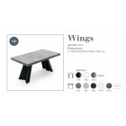 Стол металлический Connubia Wings CB4801-R 150