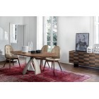 Стол металлический Tonin Casa Eliseo - 8028FSL-Wood D=160