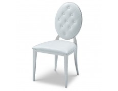 Стул металлический ESF Y110C белый / бежевый бархат